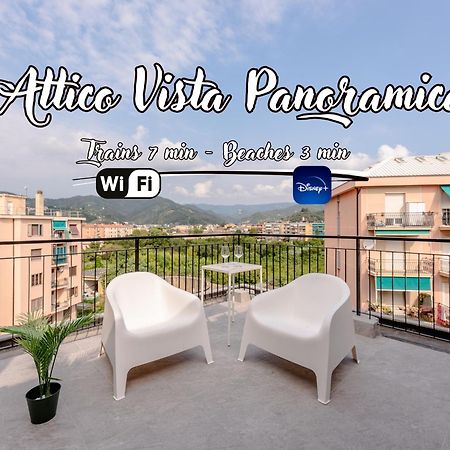 Penthouse Panoramic View - Sea 3Min - Ac - Wifi Daire Albisola Superiore Dış mekan fotoğraf